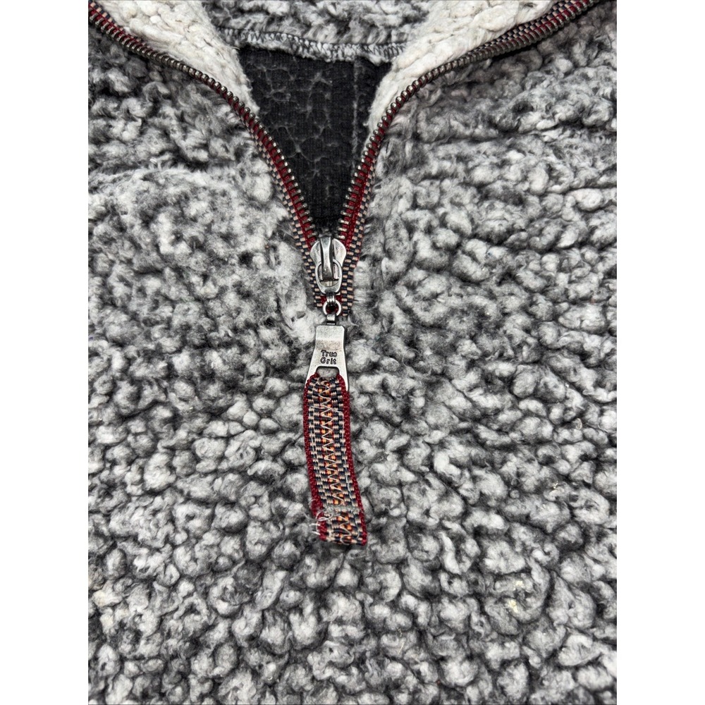 True grit Sm gray pullover Fleece - Picture 3 of 10